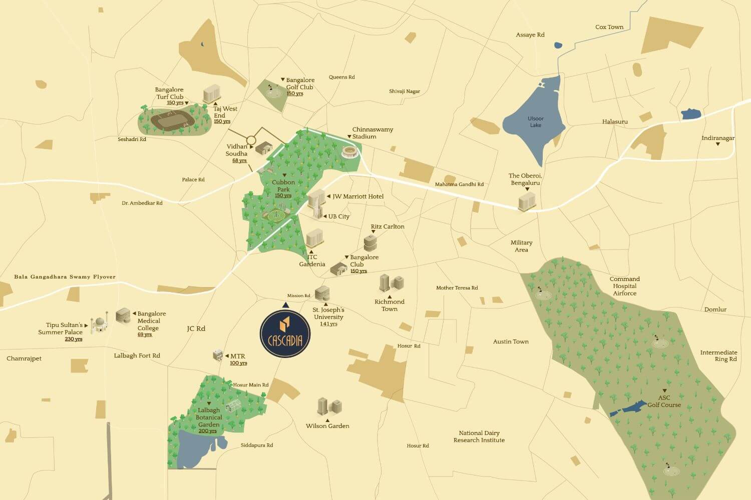 TVS Cascadia Mission Road Location Map